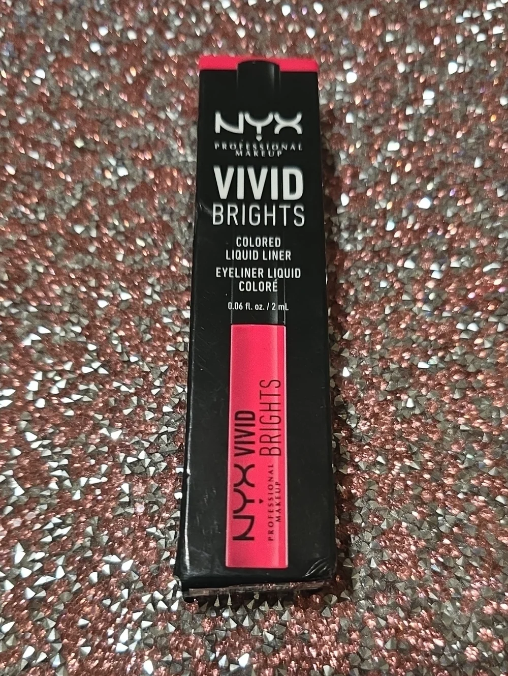 🧚‍♀️#VBL01 VIVID FIRE NYX Vivid Brights Colored Liquid Eyeliner NIB